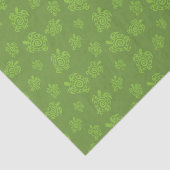 Groene schildpad tissuepapier (Detail)