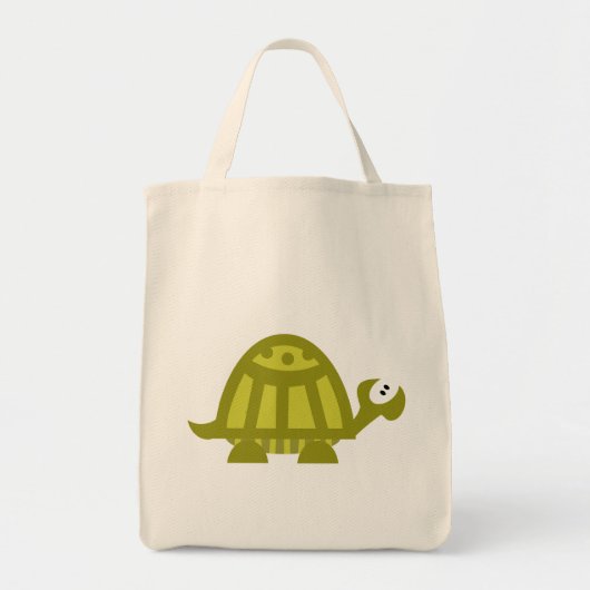 Groene Schildpad Tote Bag (Voorkant)