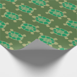 Groene schildpadden — Verpakkingspapier Cadeaupapier