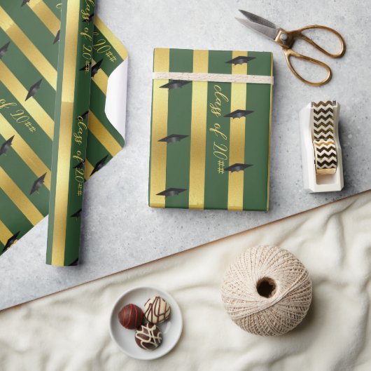 Groene School College University Afstuderen Class Cadeaupapier (Crafts)