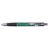 Groene School elementen Potlood patroon gepersonal Pen (Achterkant)