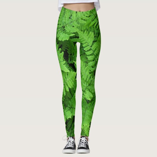 Groene schoonheid leggings (Voorkant)