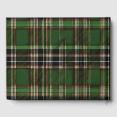 Groene Schotse Tartan bruiloft Gastenboek (Achterkant)