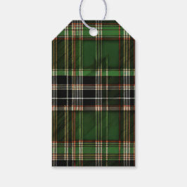 Groene Schotse Tartan bruiloft gunst Cadeaulabel