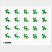 Groene Schutter Boogschutter Sticker — Aardse Vuur (Vel)