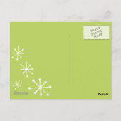 Groene scooter briefkaart (Achterkant)