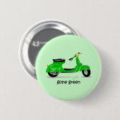 groene scooter ronde button 5,7 cm (Voorkant /achterkant)