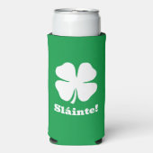 Groene seltzer koelbox voor St Patrick's Day (Seltzer Voorkant)