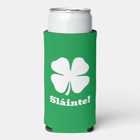 Groene seltzer koelbox voor St Patrick's Day (Seltzer Voorkant)