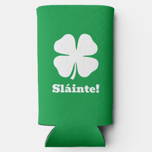 Groene seltzer koelbox voor St Patrick's Day (Achterkant)