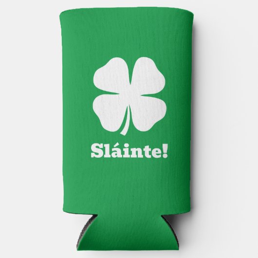 Groene seltzer koelbox voor St Patrick's Day (Voorkant)