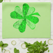groene sequentie shamrock St Patrick's Day Theedoek (Gevouwen)