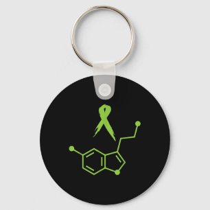 Groene serotonine Tape Mental Health Beach Awarene Sleutelhanger