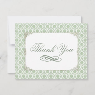 Groene Shabby Bridal Bedankt