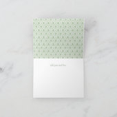 Groene  Shabby Bridal Bedankt (Binnen)