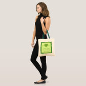 Groene shamrock clovers, een goede bruiloft tote bag (Voorkant (model))