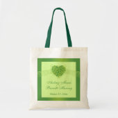 Groene shamrock clovers, een goede bruiloft tote bag (Voorkant)