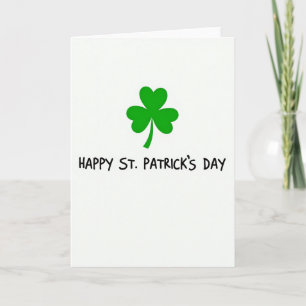 Groene Shamrock Kaskaart Kaart