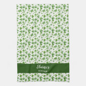 Groene Shamrock Keuken Handdoek Custom Gift Iers (Verticaal)