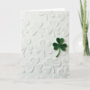 Groene Shamrock Luck Kunstkaart Kaart