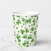 Groene Shamrock Paper Party Cups St. Patrick's Day Papieren Bekers (Rechts)
