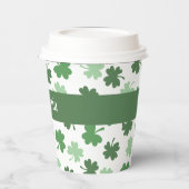 Groene Shamrock patronen St. Patrick's Papieren Bekers (Links)
