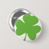 groene shamrock ronde button 5,7 cm (Voorkant /achterkant)
