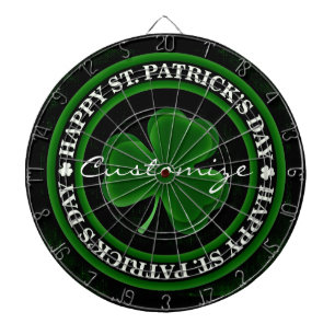 groene Shamrock St Patrick's Day Dartbord
