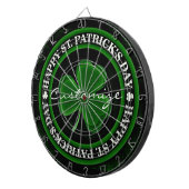groene Shamrock St Patrick's Day Dartbord (Voorkant Rechts)