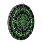 groene Shamrock St Patrick's Day Dartbord (Voorkant Links)