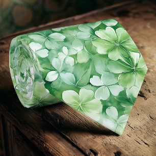 Groene Shamrock St. Patrick's Day Stropdas