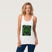 groene Shamrock St Patrick's Day Tanktop (Volledige Voorkant)