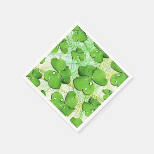 Groene Shamrock St Patrick's iPhone 5 Case-Mate Servet (Hoek)