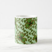 Groene Shamrock Style Clovers Iers Koffiemok (Center)