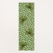 Groene Shamrock Style Clovers Iers Yogamat (Voorkant)