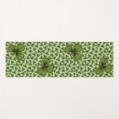 Groene Shamrock  Style Clovers Iers Yogamat (Voorkant (horizontaal))