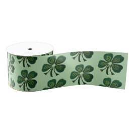 Groene Shamrocks 2025 Grosgrain Lint