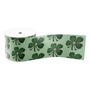 Groene Shamrocks 2025 Grosgrain Lint