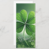 Groene Shamrocks Happy St. Patrick's Day (8) c (Voorkant / Achterkant)