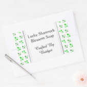 Groene Shamrocks Pattern Aangepaste zeepstickers Rechthoekige Sticker (Envelop)