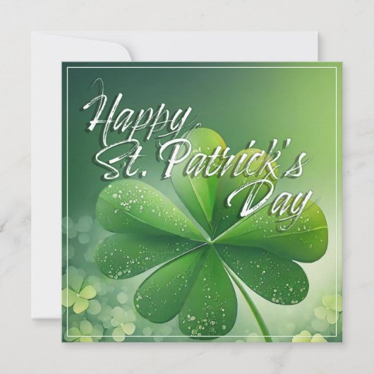 Groene Shamrocks Prettig St. Patrick's Dag (7) c (Voorkant)