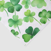 Groene Shamrocks Tissuepapier (Detail)