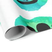 Groene Shell Patroon Cadeaupapier (Rol Hoek)