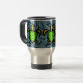 Groene Shell Turtle Mug Reisbeker (Voorkant links)