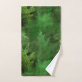 Groene Shimmer  Bladbladeren Herfst Bad Handdoek (Handdoek)