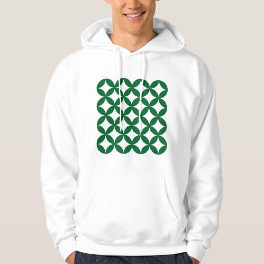 Groene Shippo Hoodie van man (Voorkant)
