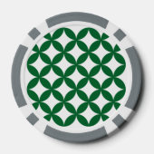 Groene Shippo Poker Chips (Achterkant)