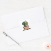 groene Sint Patrick's Day Vierkante Sticker (Envelop)