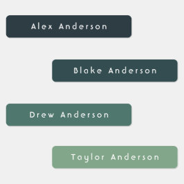 Groene Skinny-etiketten met kleefstoffen voor wate Labels