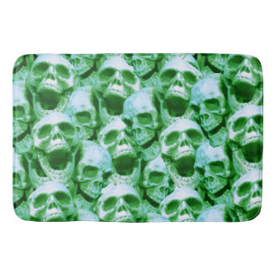 Groene Skulls Badmat